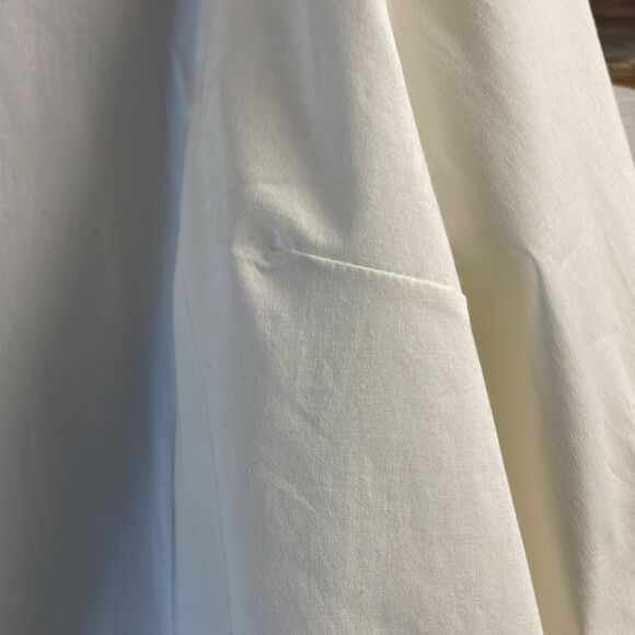 Sag Harbor Strtch Woman’s Button Up Blouse, Size 1X, White - Picture 8 of 9